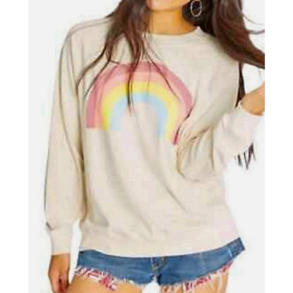 Rainbow super soft sweatshirt medium